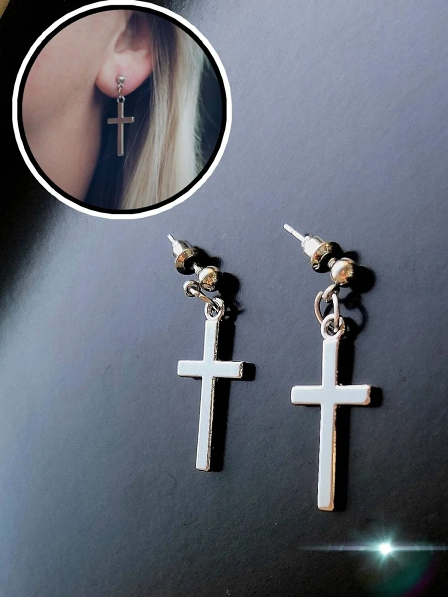 Серёжки кресты