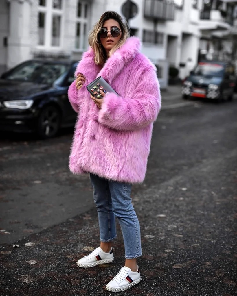 Шуба 2020 тренд стрит стайл