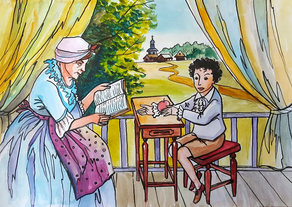 Детство Пушкина няня