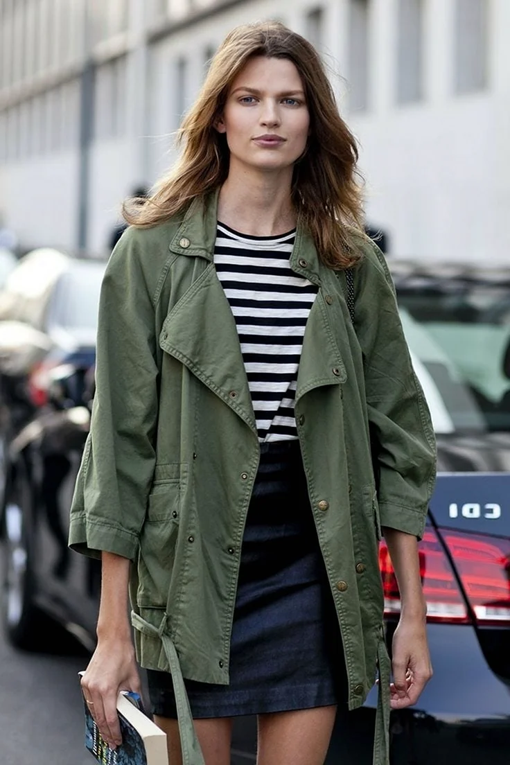 Парка милитари стрит стайл