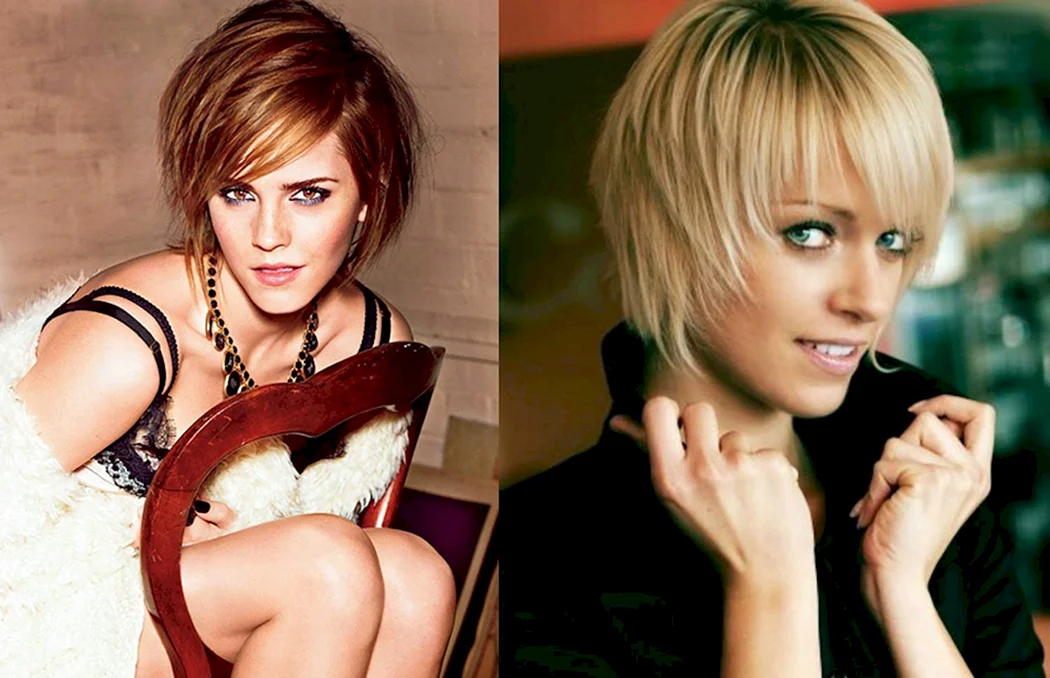 Стрижка рапсодия на короткие волосы с челкой