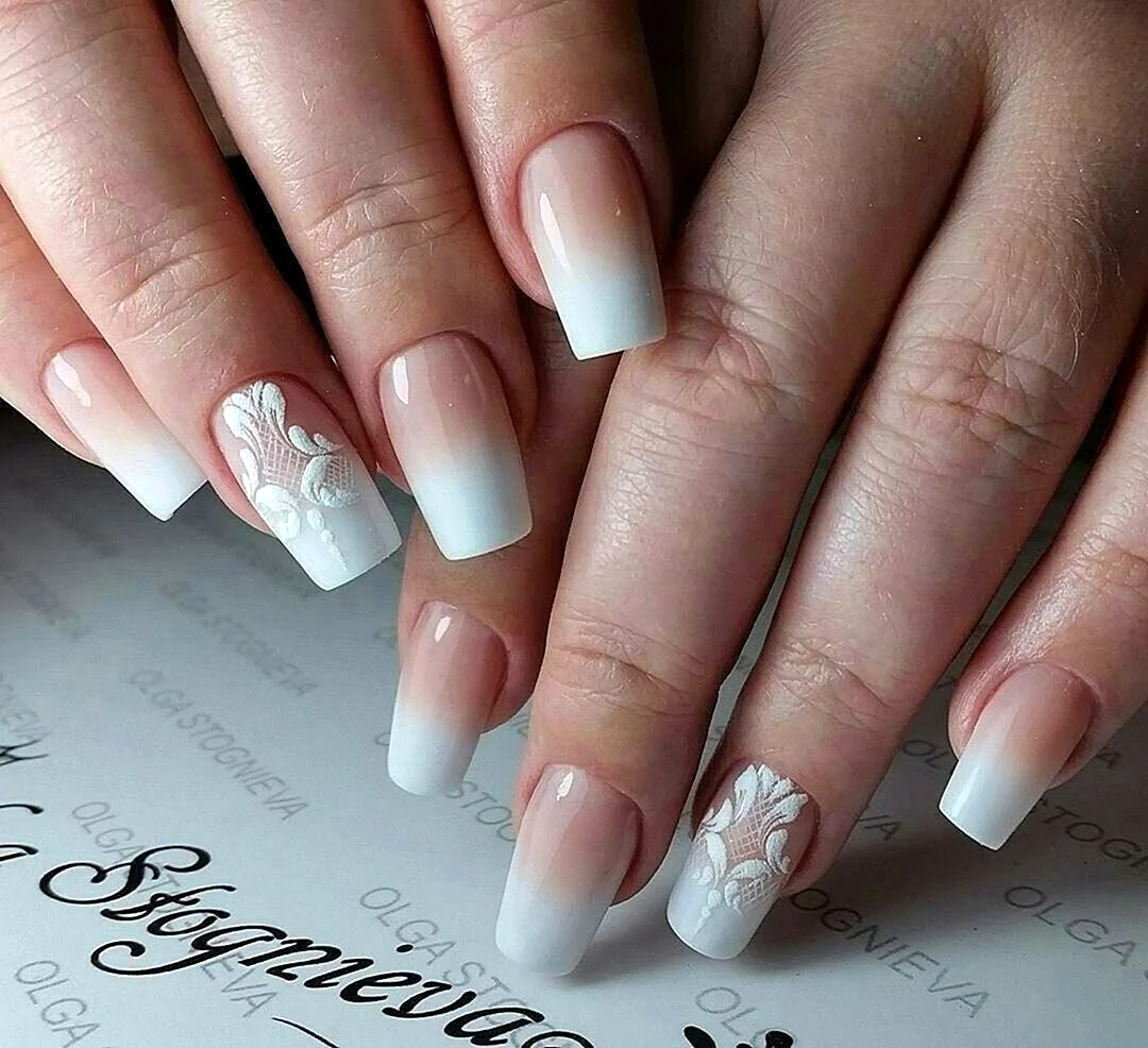 Френч омбре на ногтях