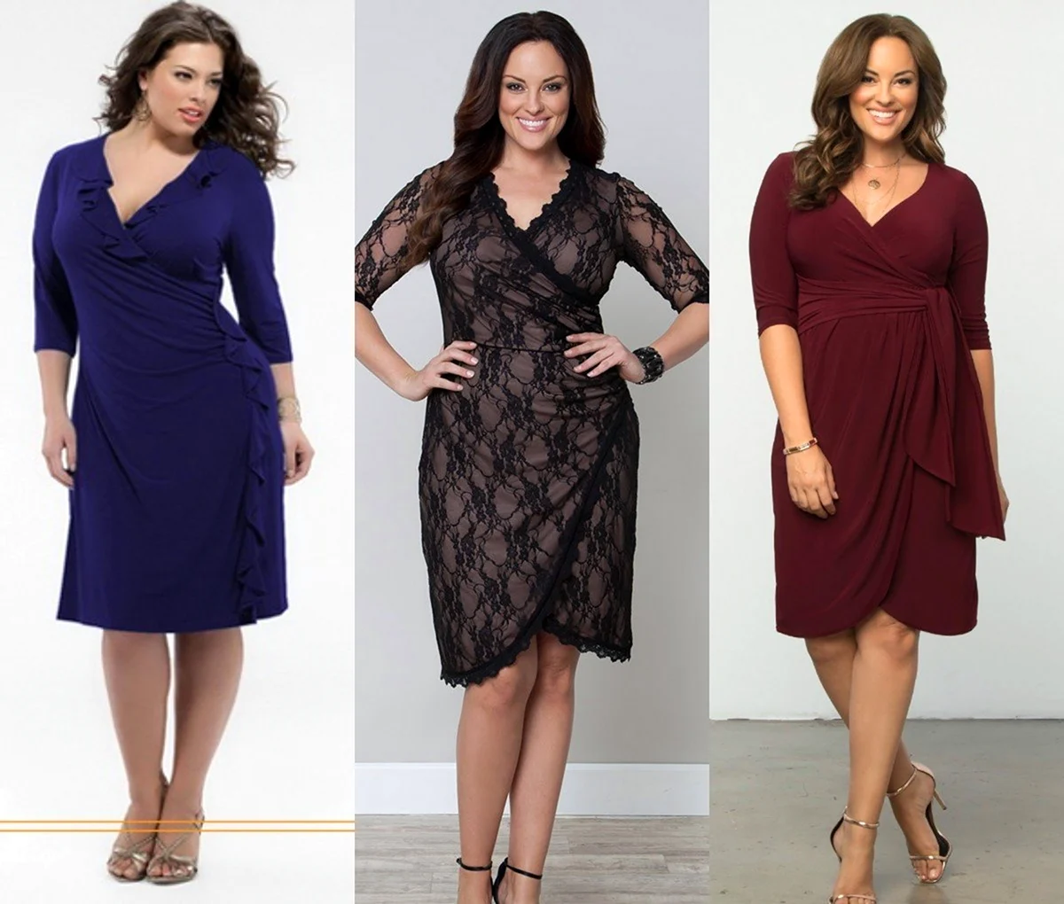 Платья которые стройнят фигуру для полных