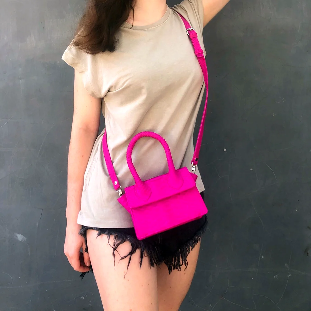 Сумка uterque фуксия