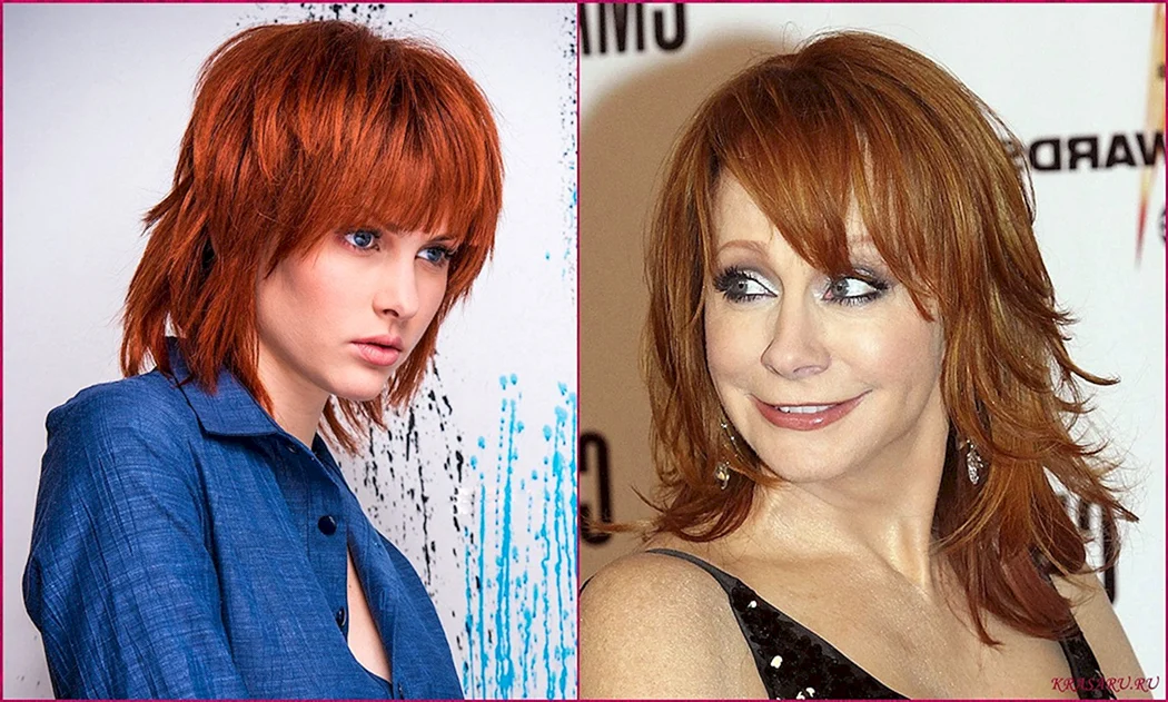 Стрижка дуэт на средние