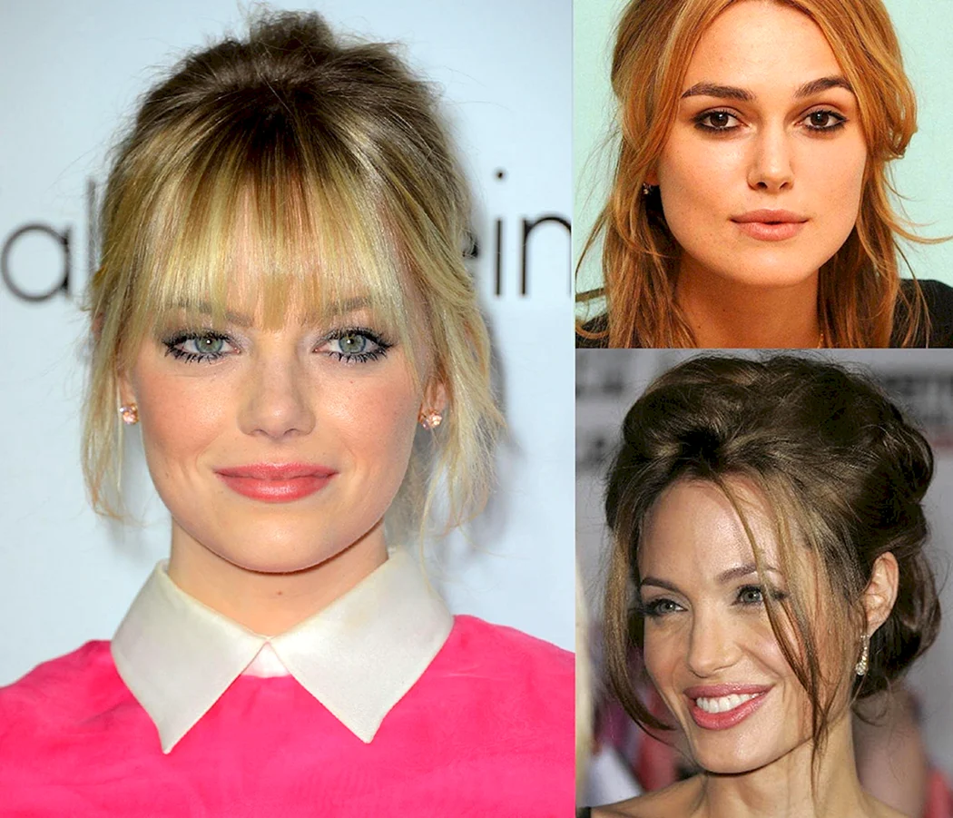 Челка для квадратного лица