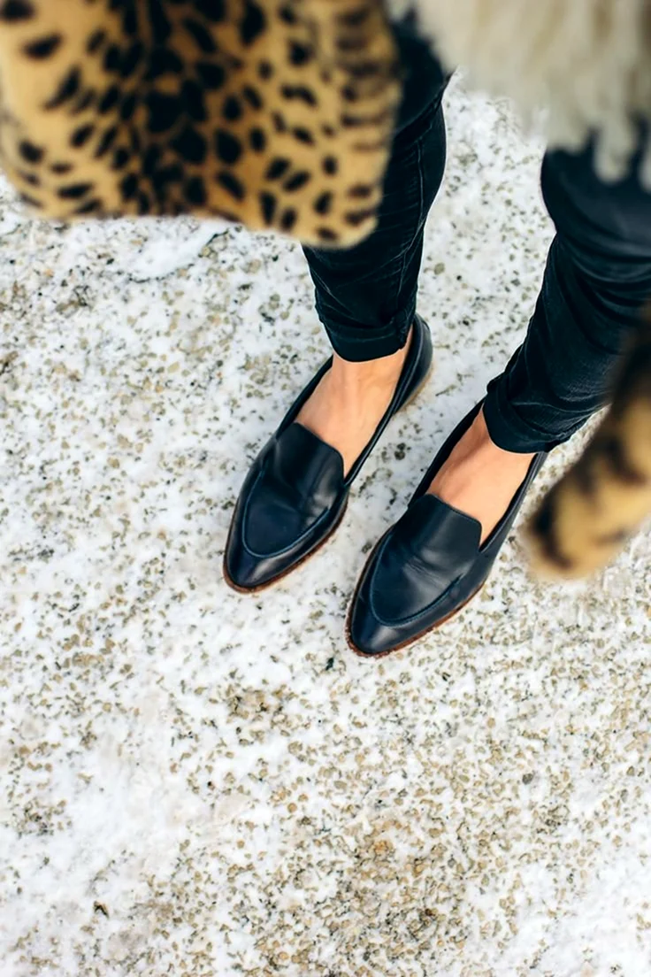 Леопардовые лоферы образы