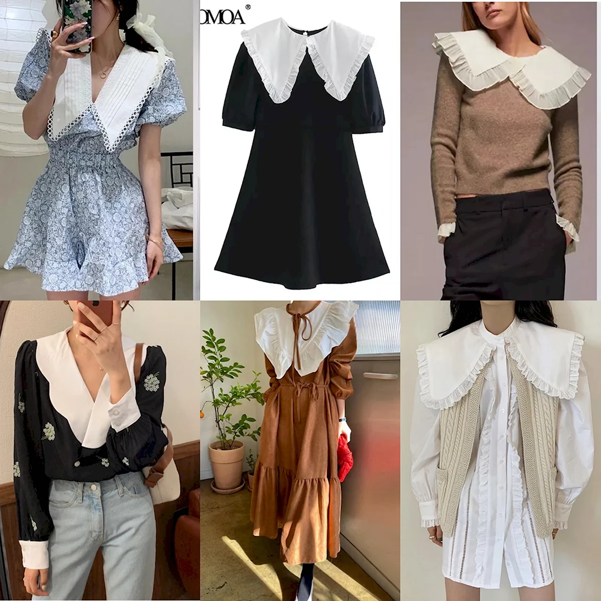 Платье с воротником 2021