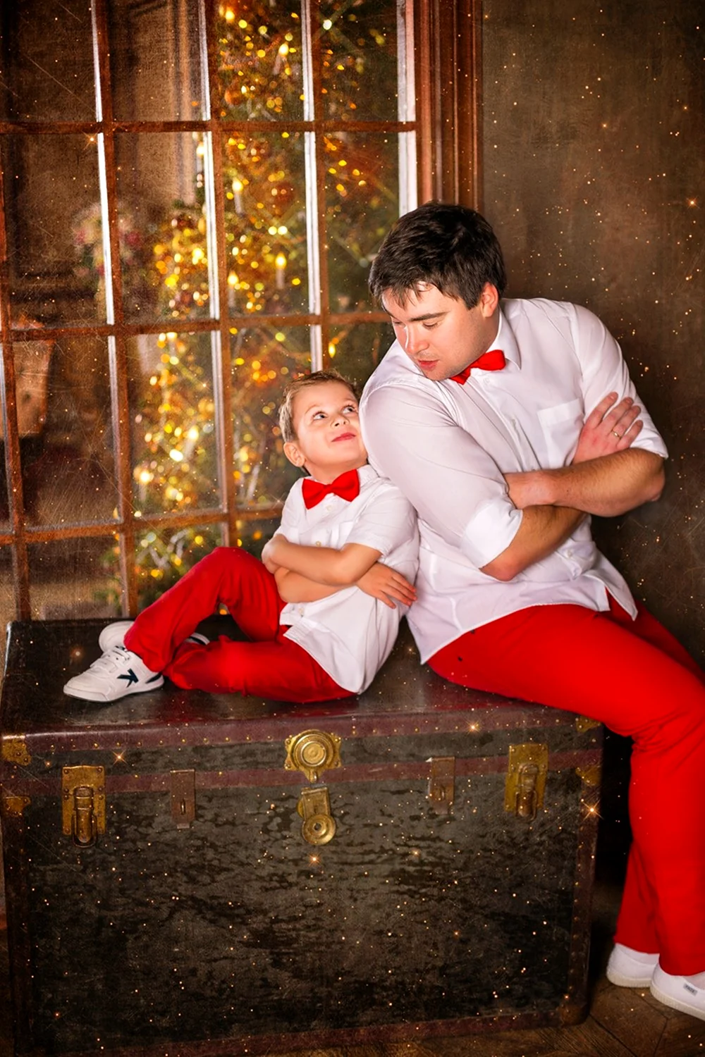 Новогодняя фотосессия семейная
