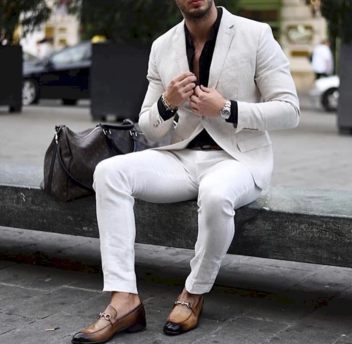 Белый пиджак мужской стиль