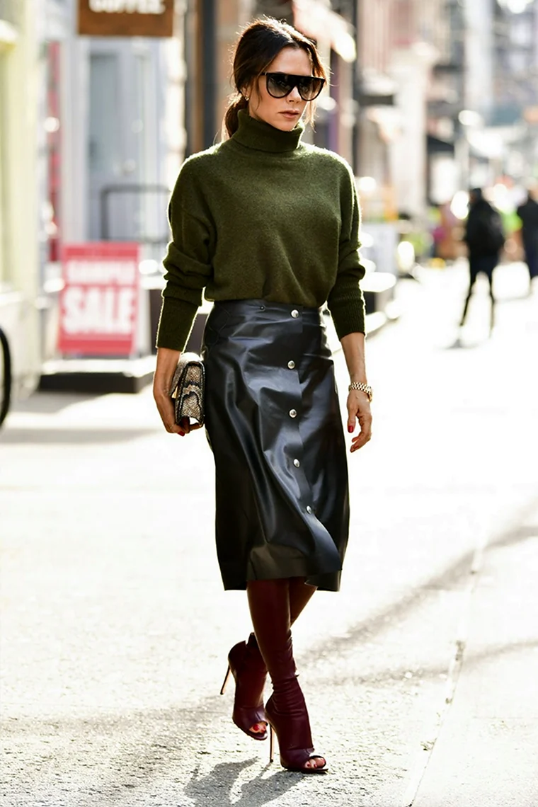 Виктория Бекхэм стрит стайл