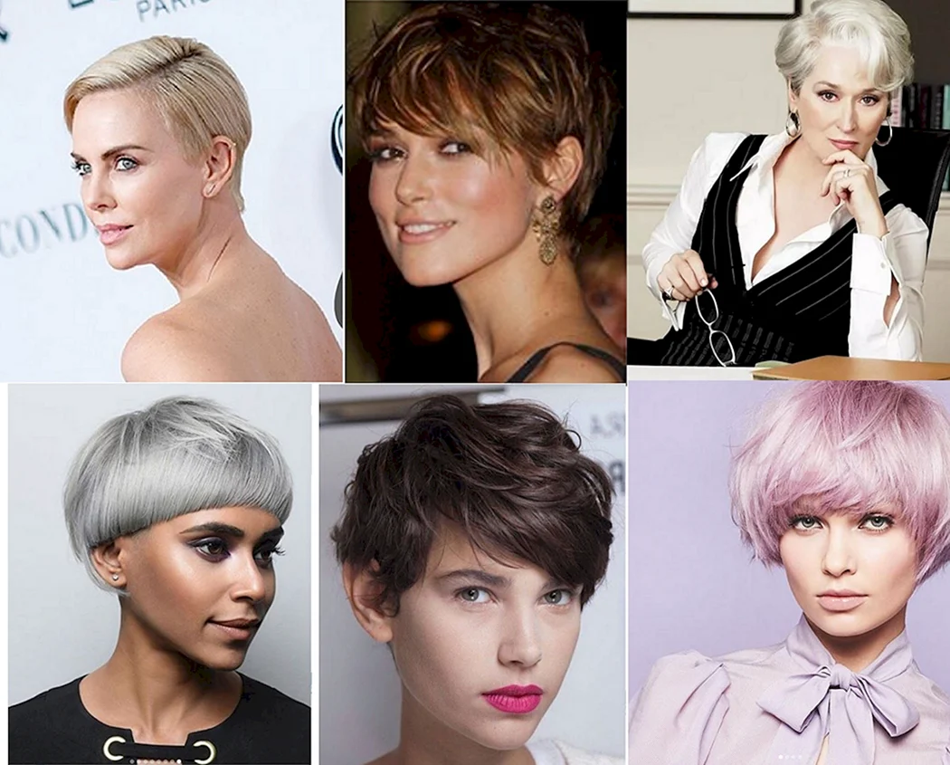 Короткие женские стрижки в три четверти