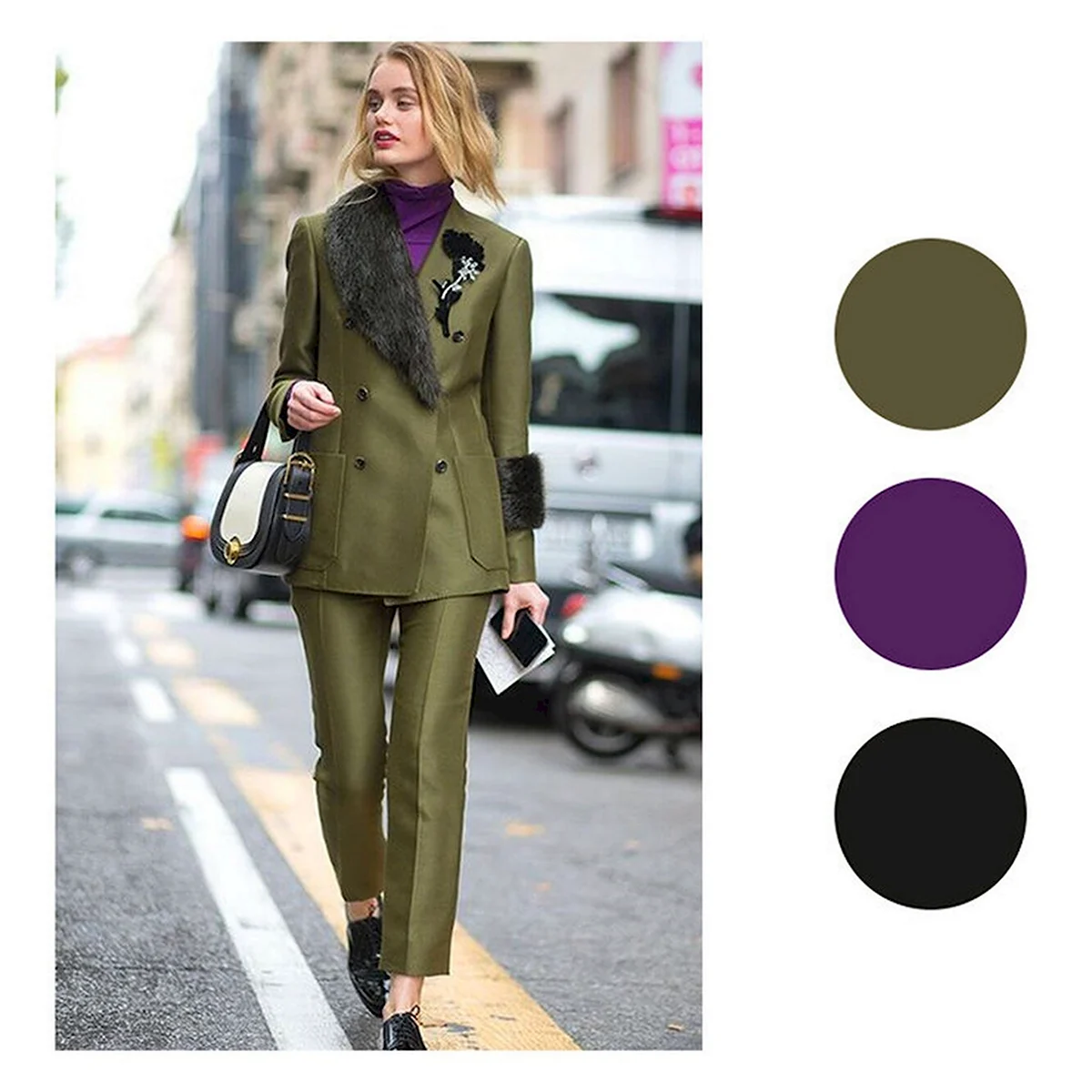 Цвет хаки в одежде