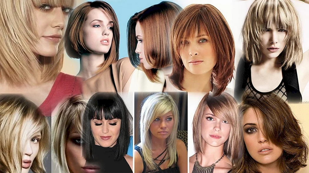 Многоуровневые стрижки на средние волосы