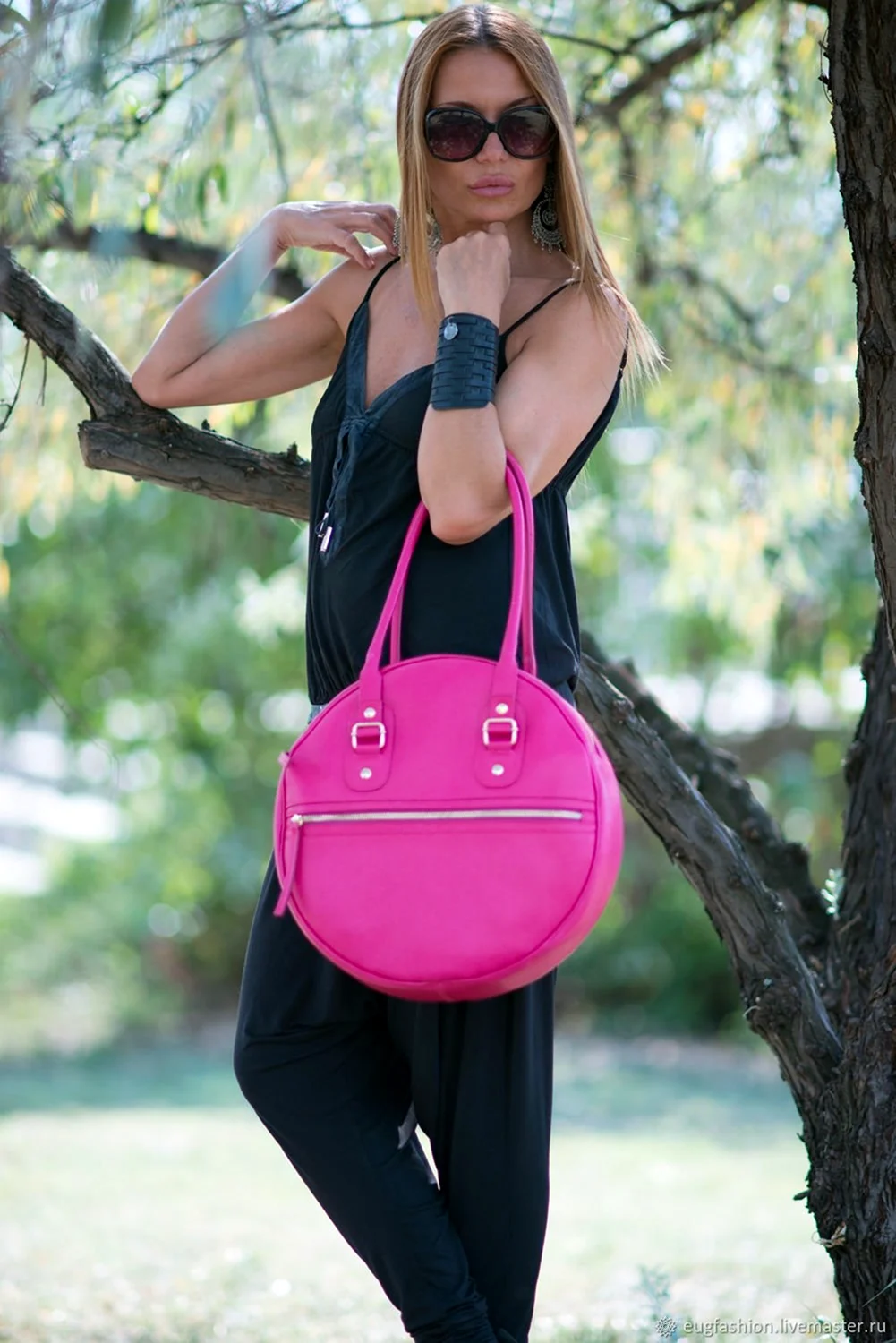 Сумка тоут фуксия