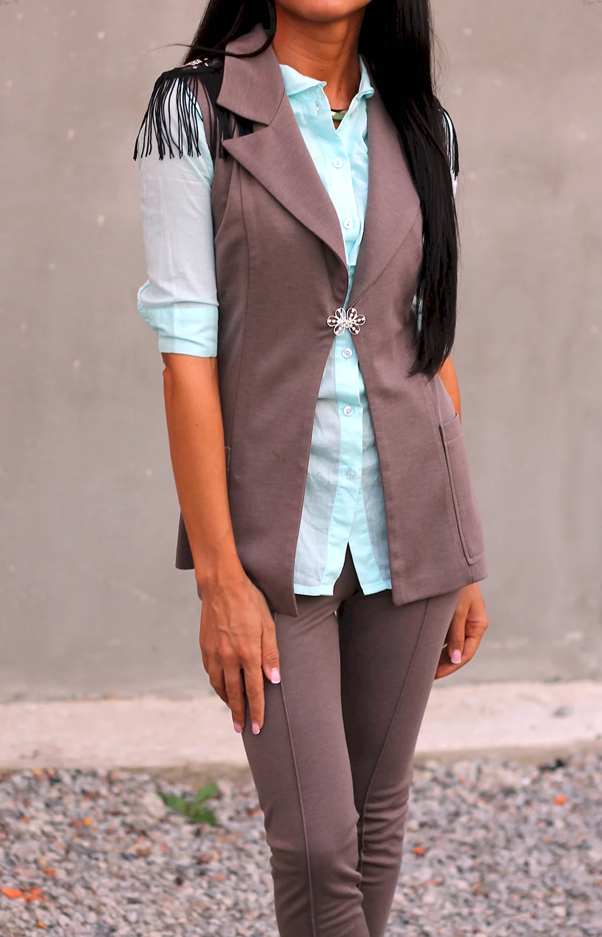 Пиджак безрукавка