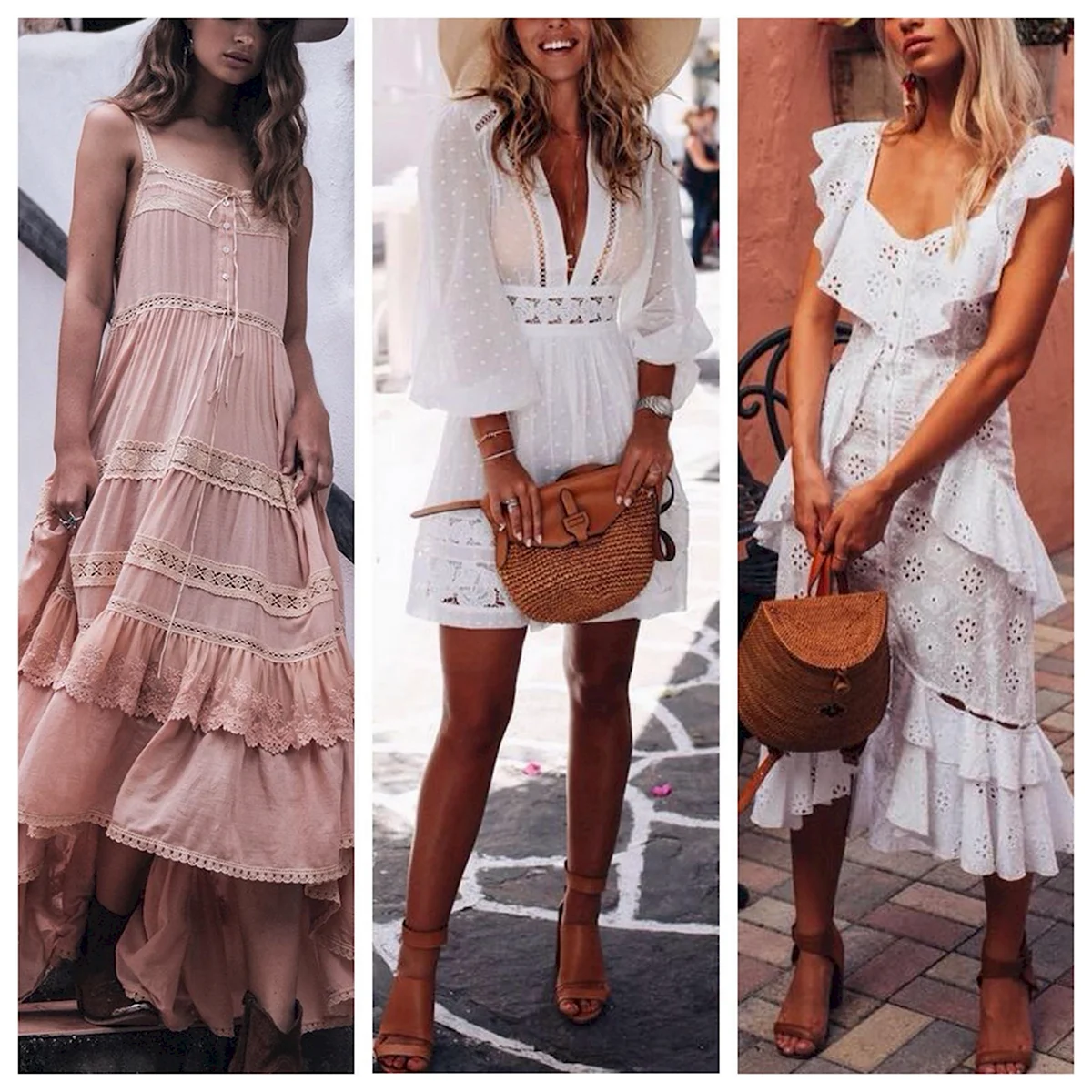 Обувь к платью в стиле бохо