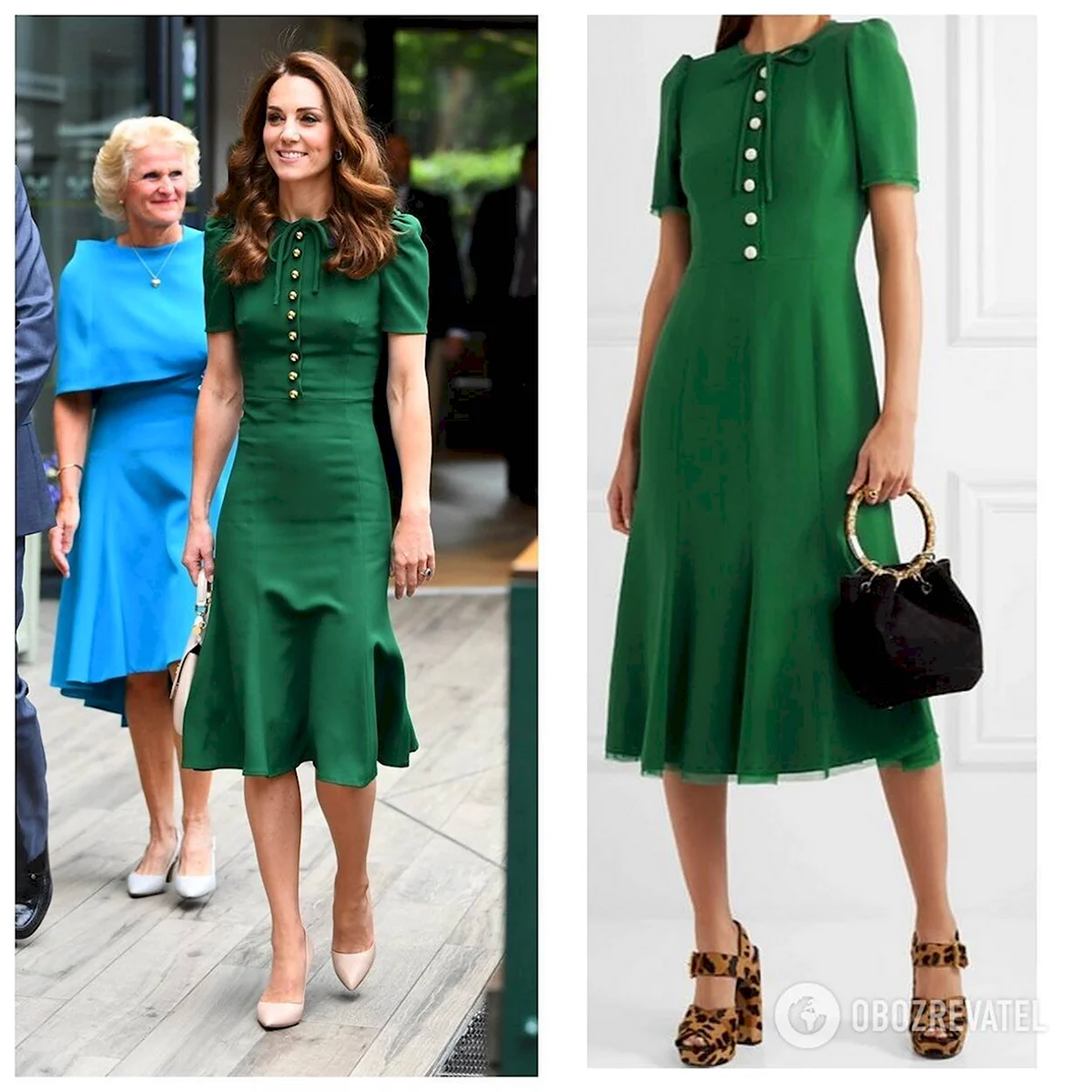 Кейт Миддлтон в зеленом платье 2022