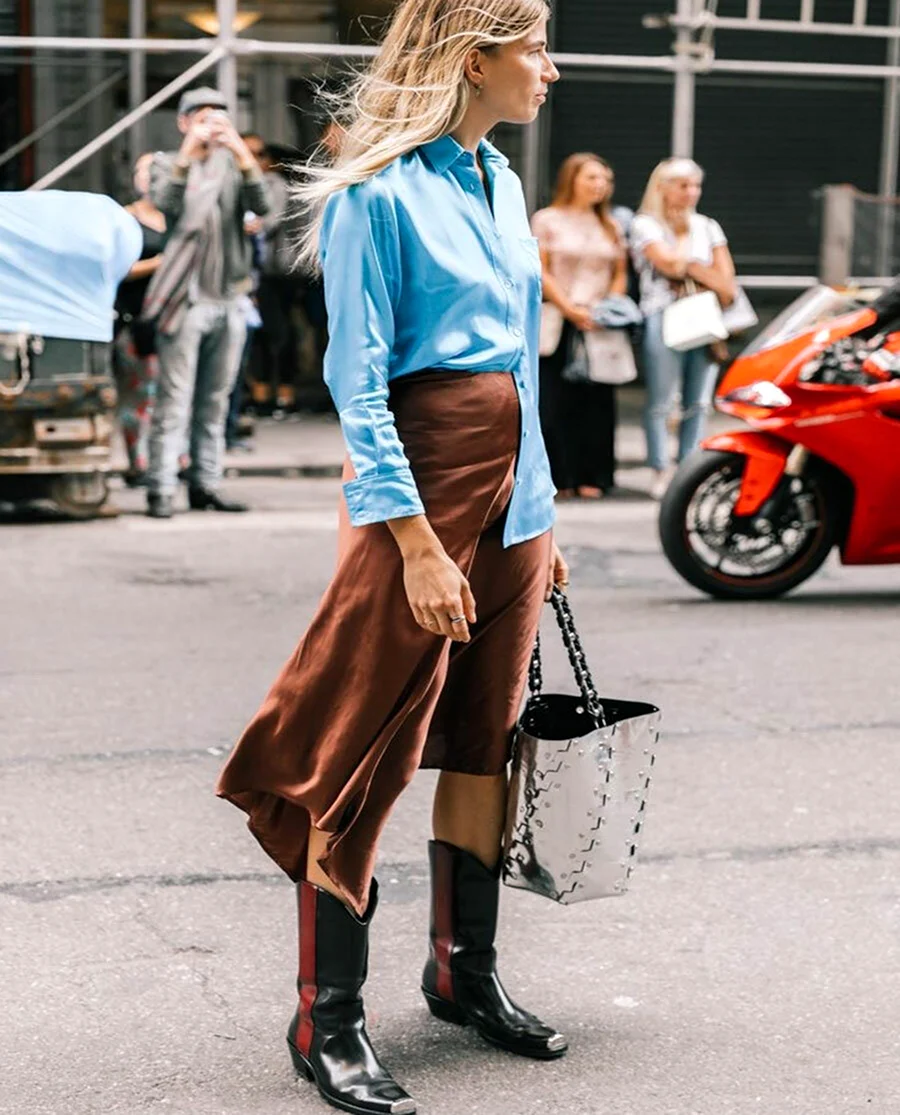 Сапоги казаки стрит стайл