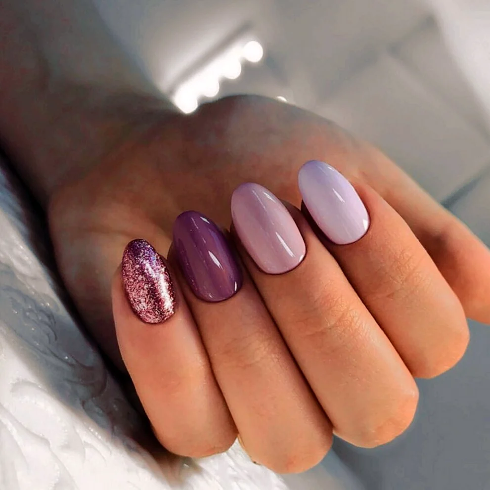 Однотонное покрытие ногтей