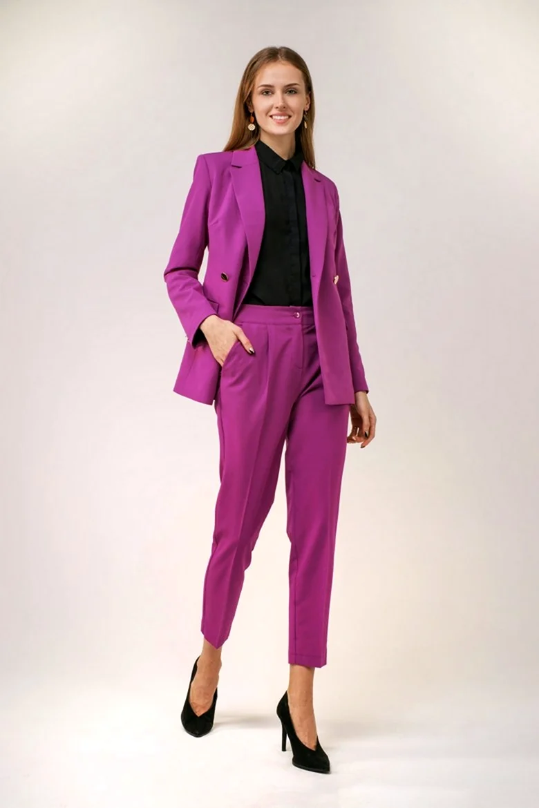 Брючный костюм Hugo Boss женский фуксия