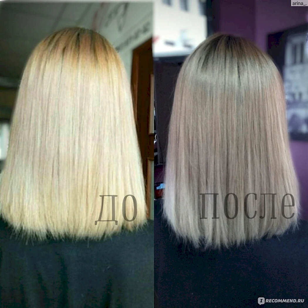 Желтизна волос после осветления