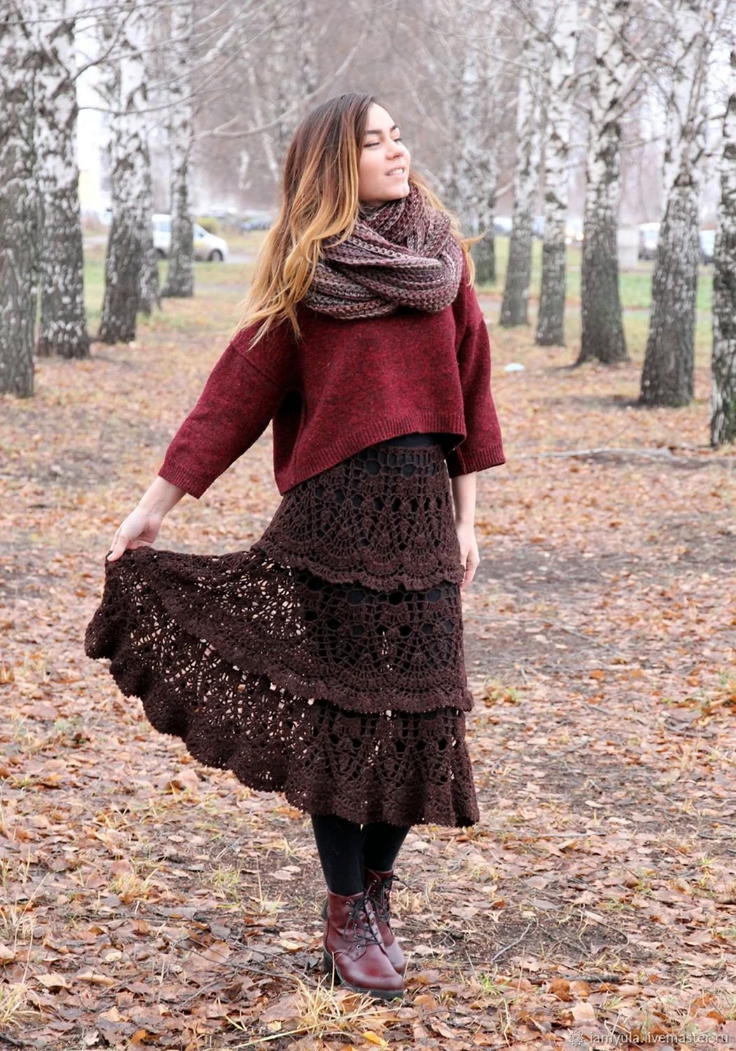 Вязаные юбки