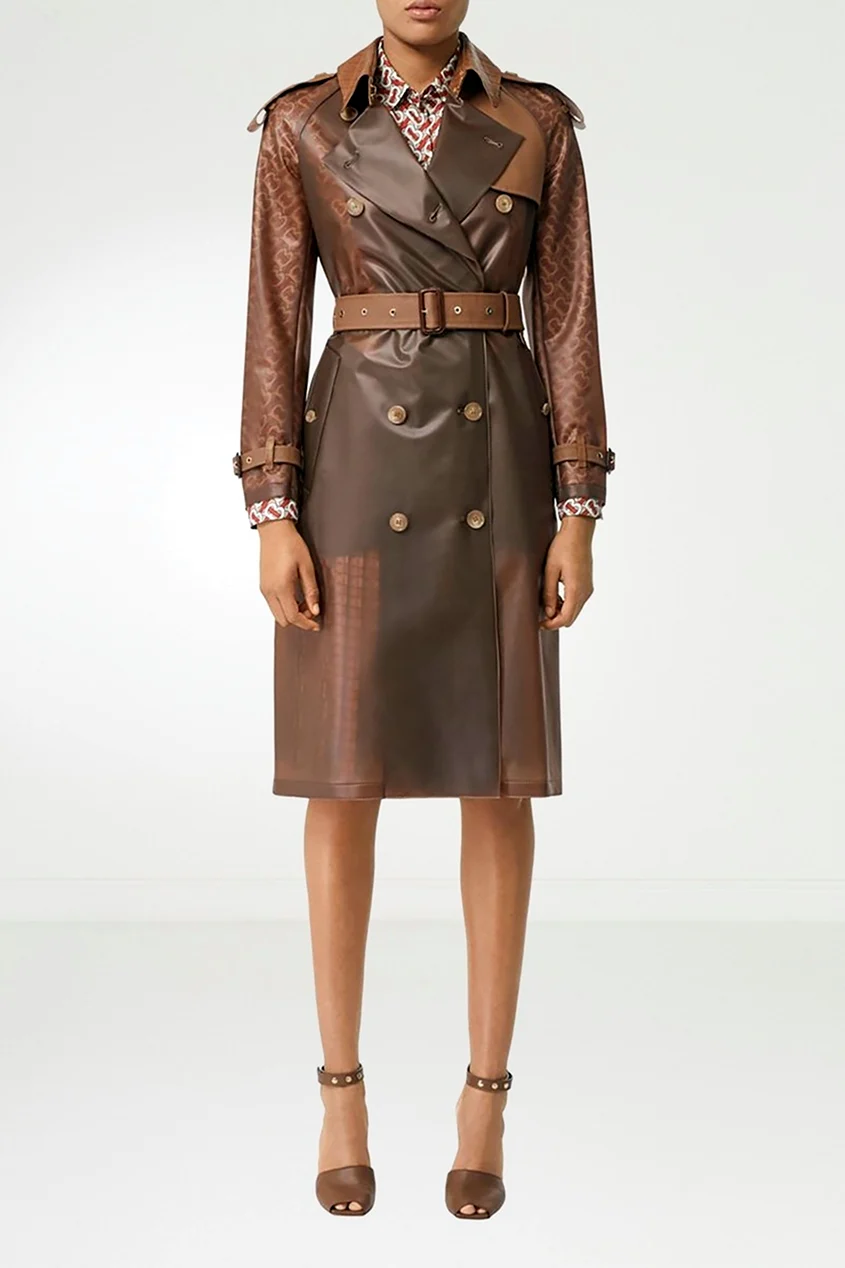 Кожаный тренч Burberry
