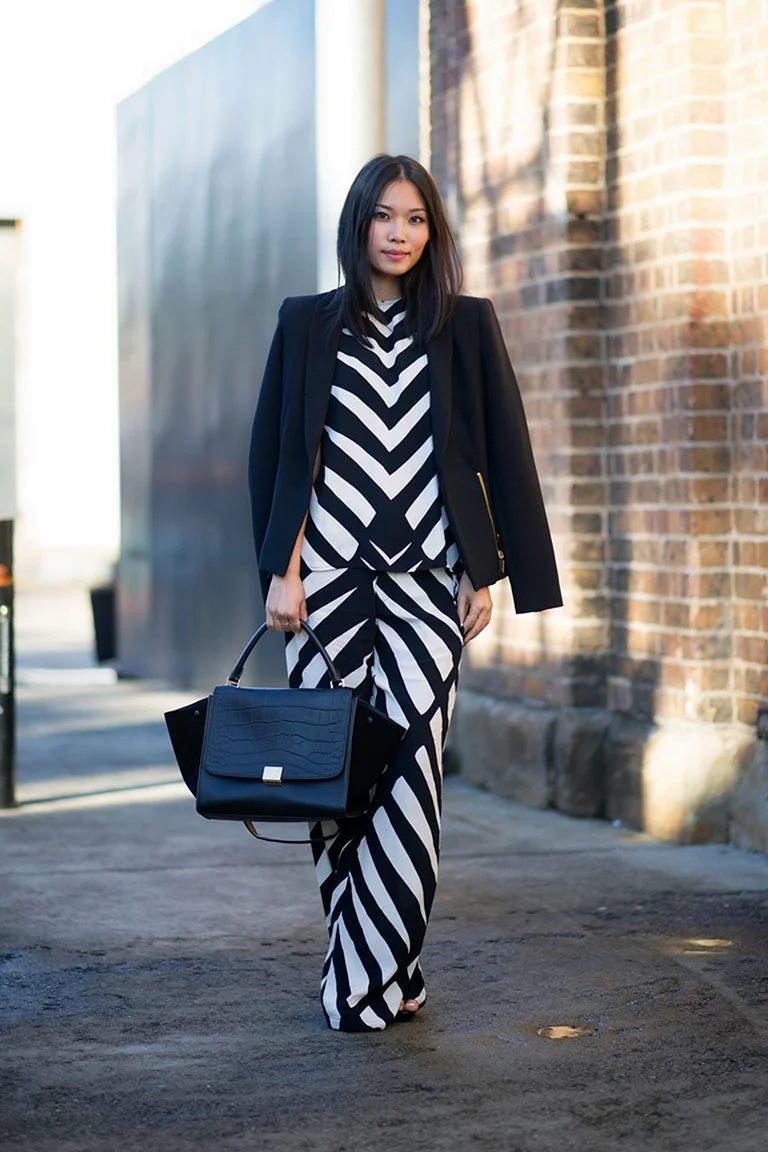 Черно белый стиль одежды