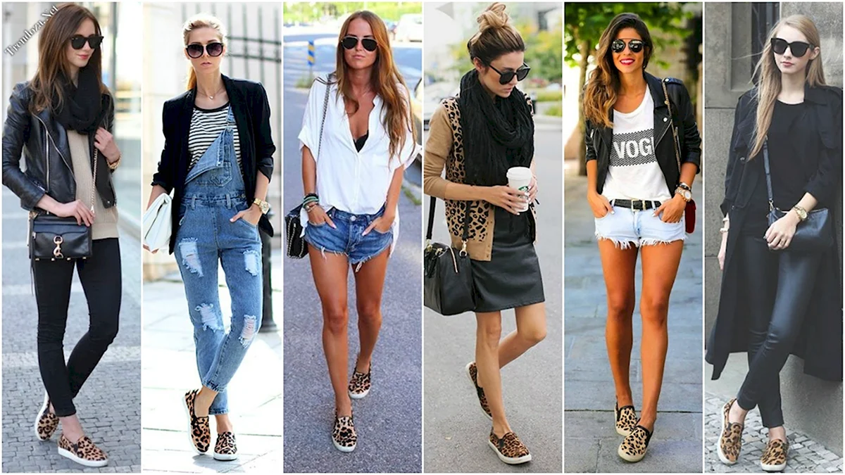 Леопардовые кеды образы