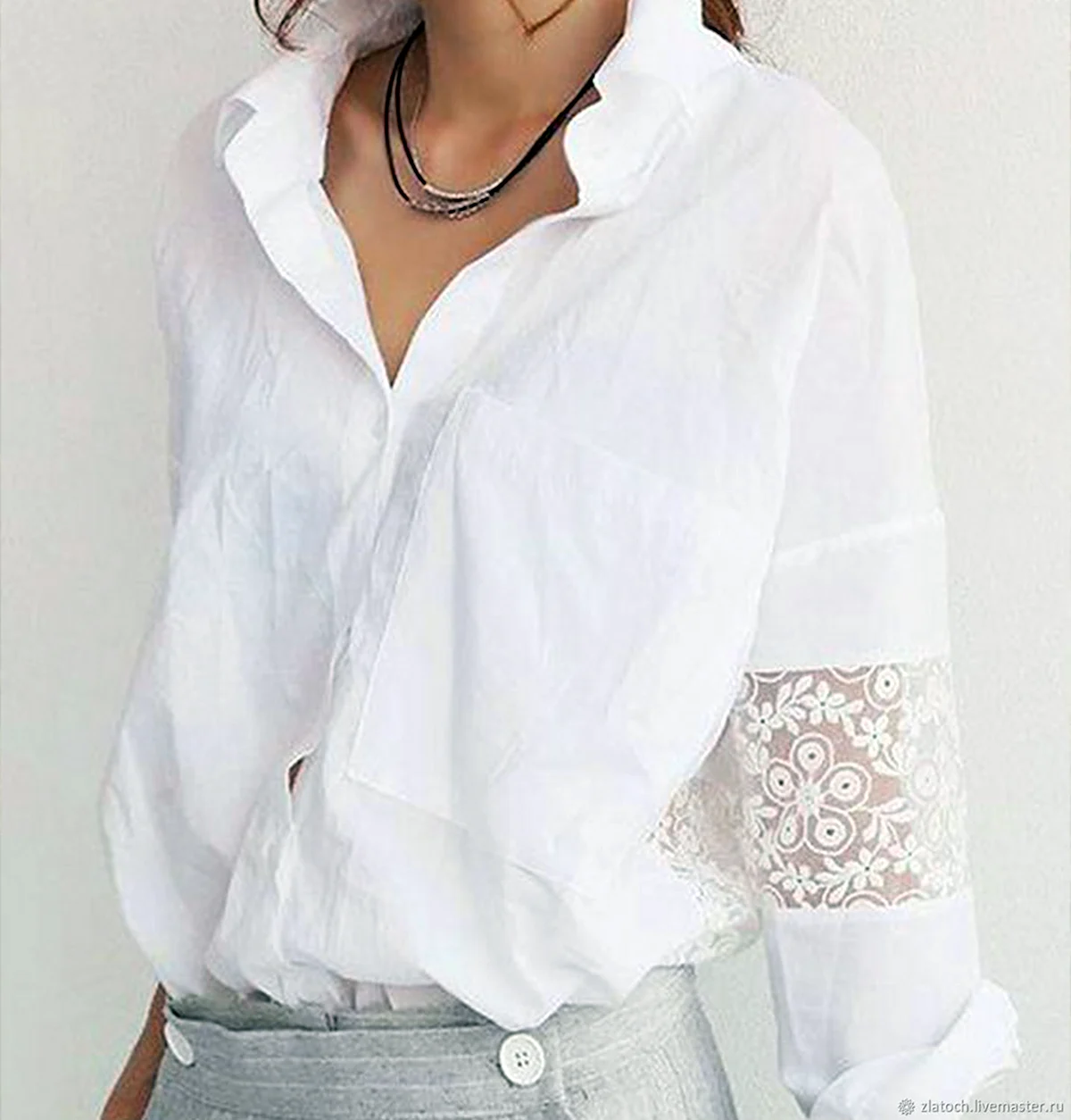 Белая блузка