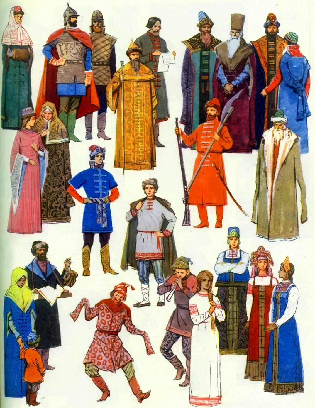 Одежда бояр царей 16-17