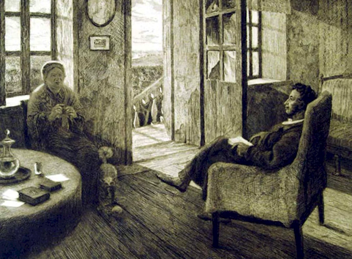 Пушкин в селе Михайловском