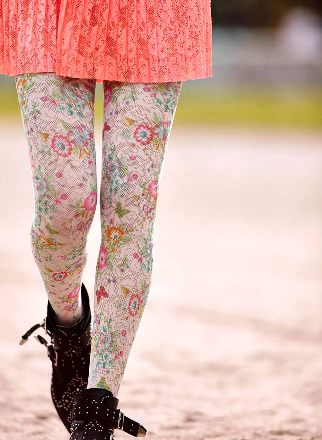 Цветные колготки кальцедония