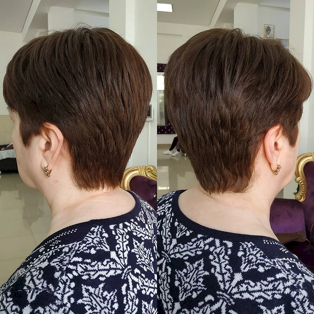 Стрижка Гарсон после 50