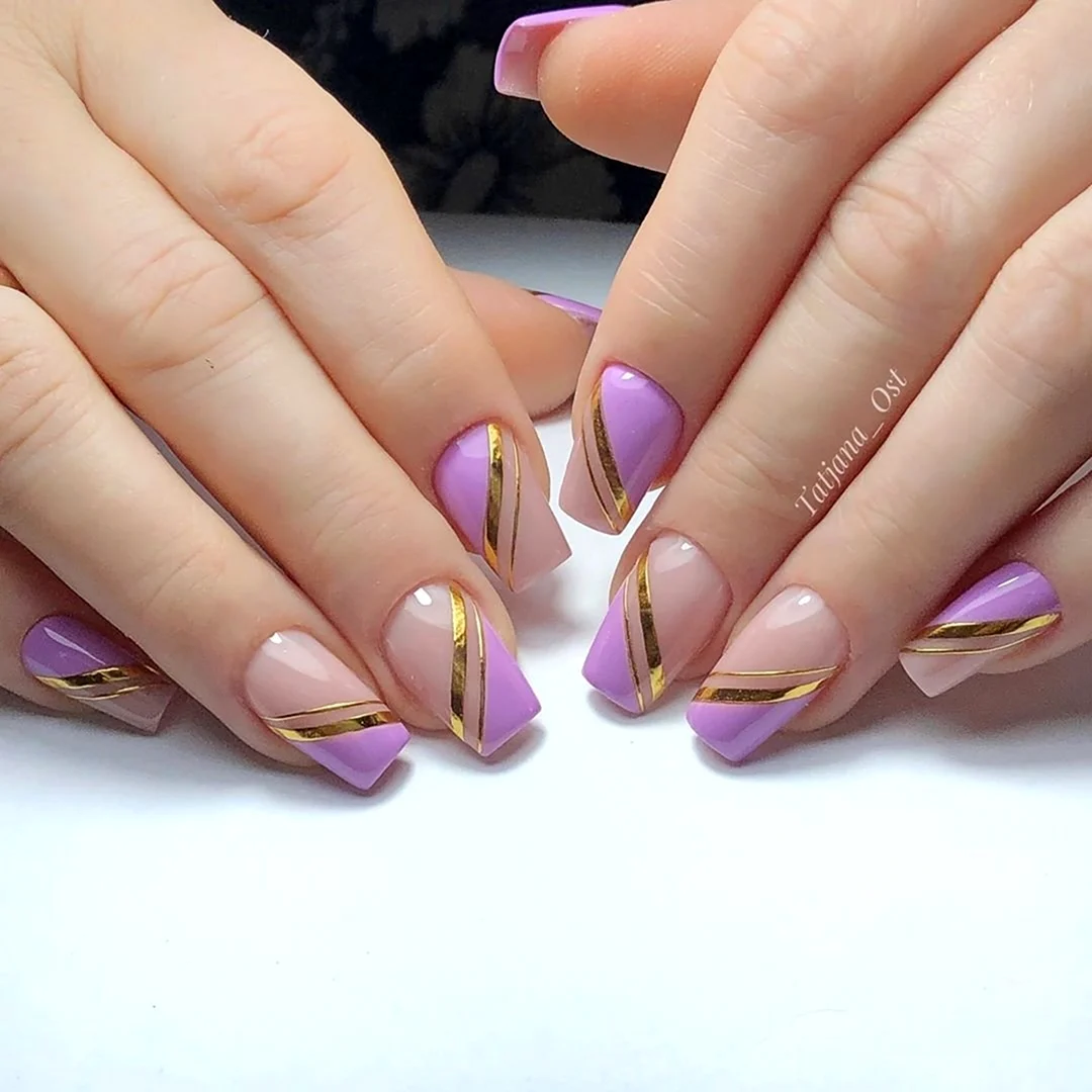 Сиреневый френч