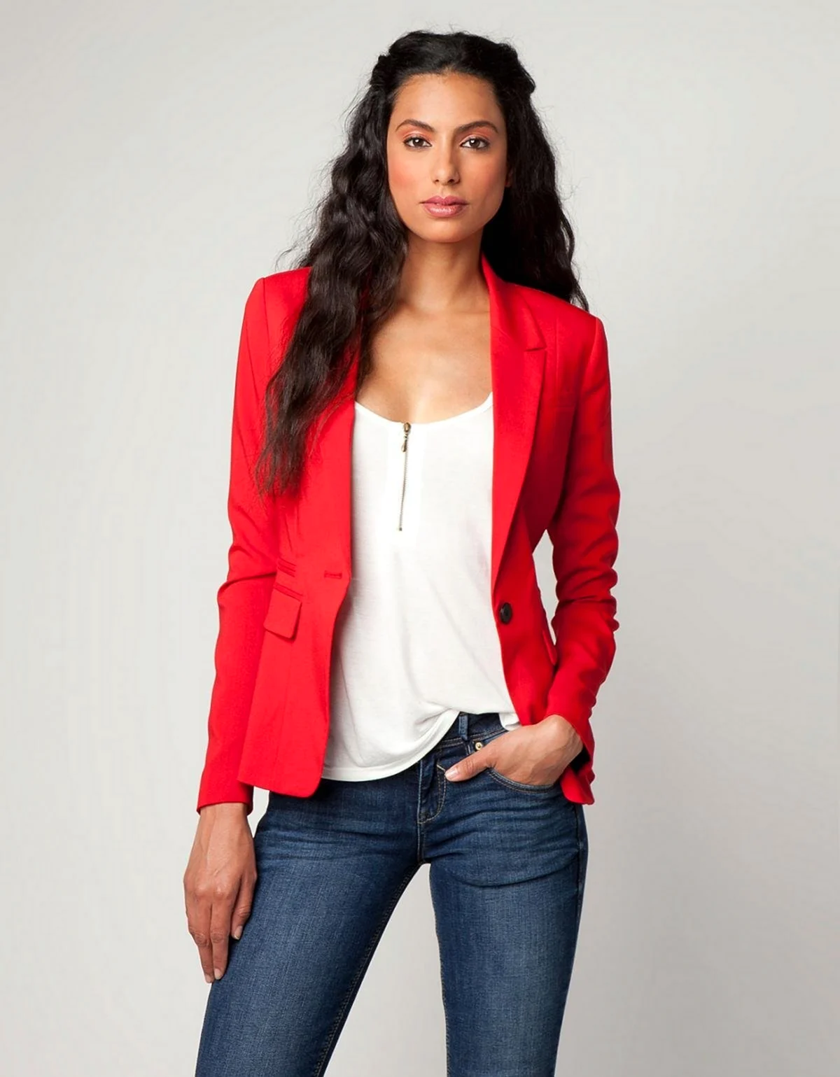 Красный пиджак бершка