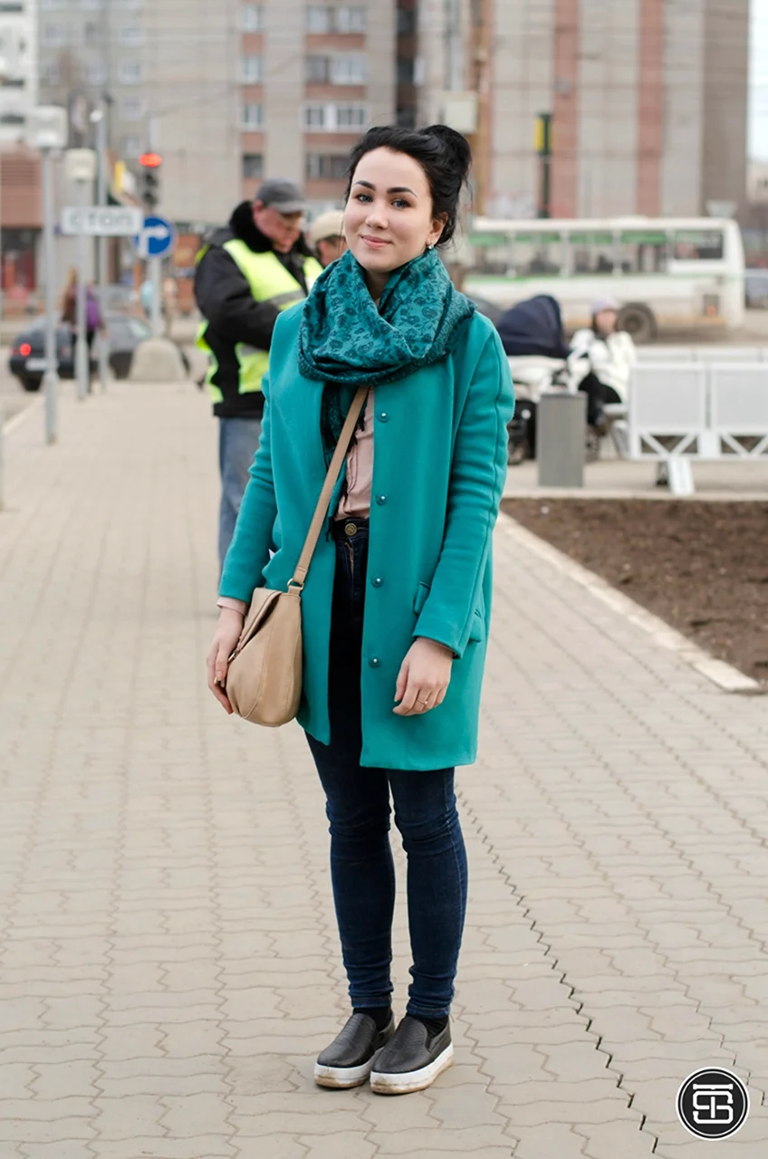 Шарф под зеленую куртку