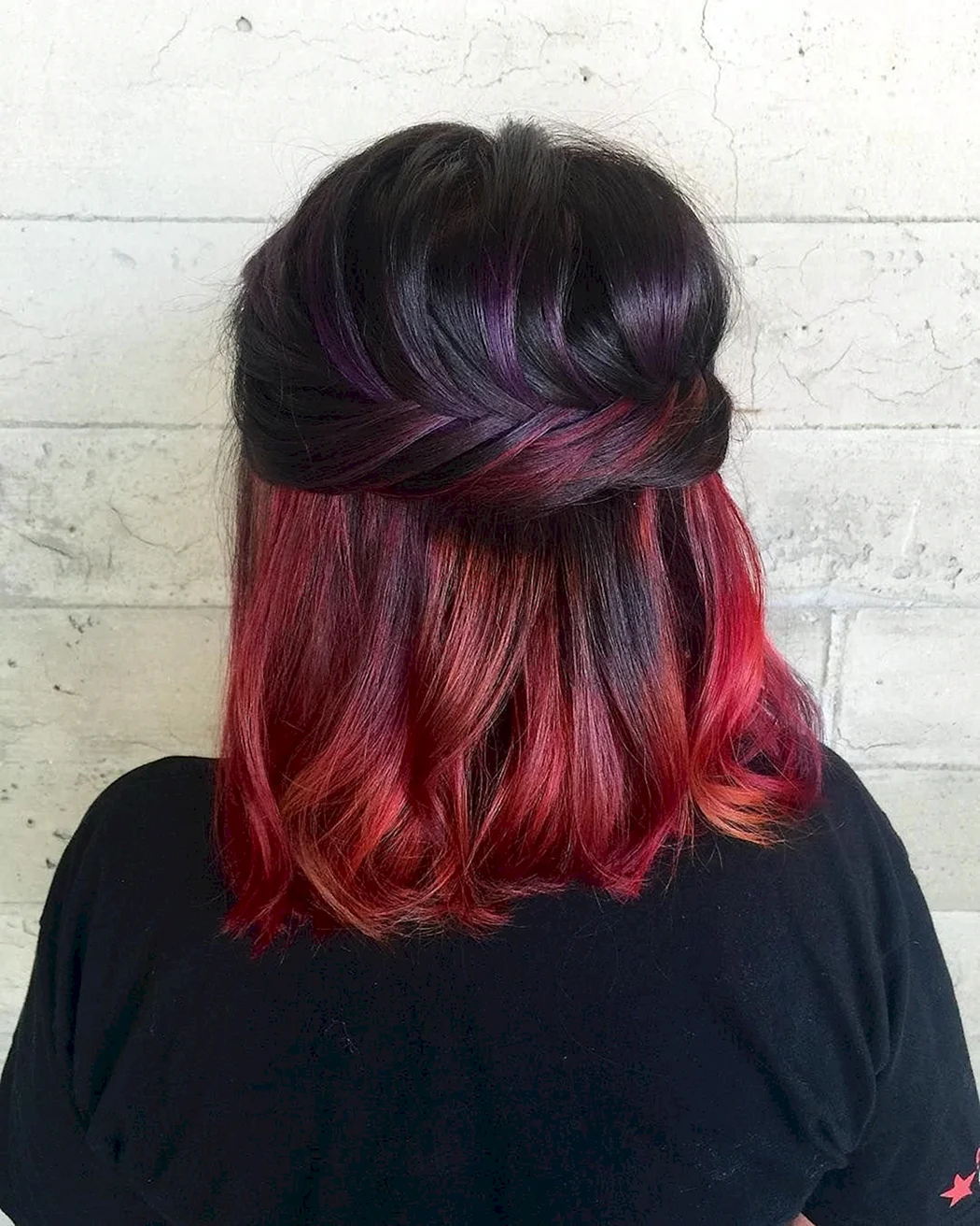 Скрытое окрашивание красный