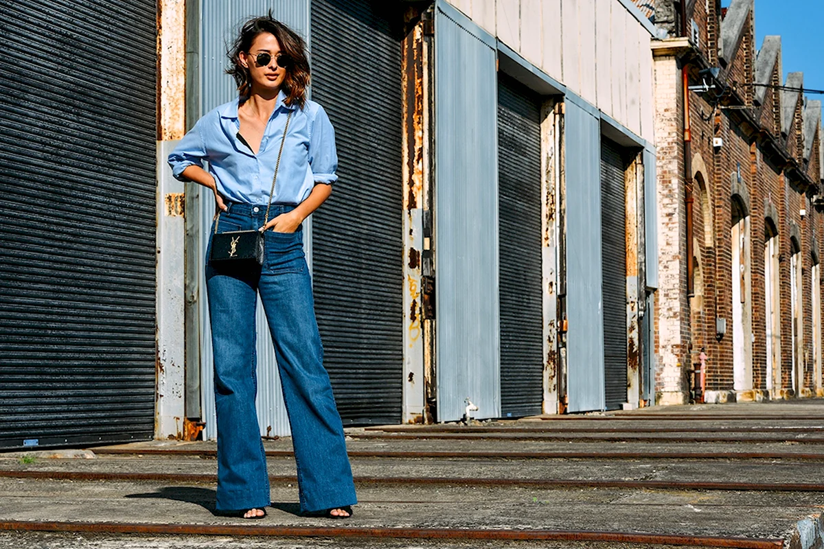 Джинсы клеш стрит стайл 2020