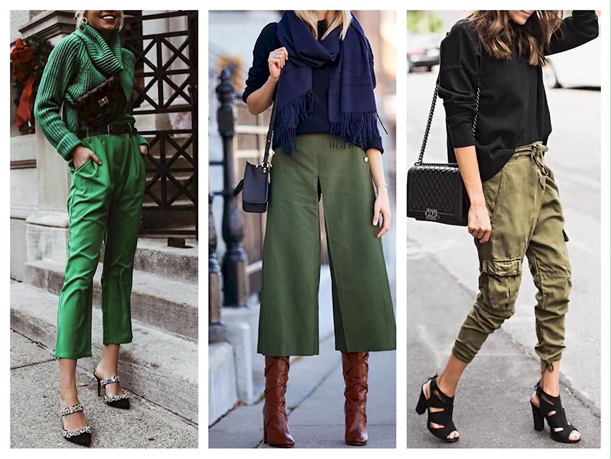 Сочетание с болотными брюками