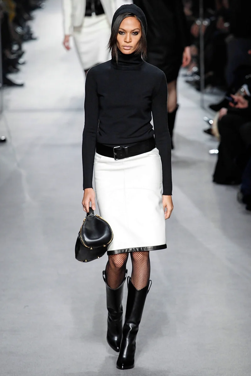 Кожаная юбка диор