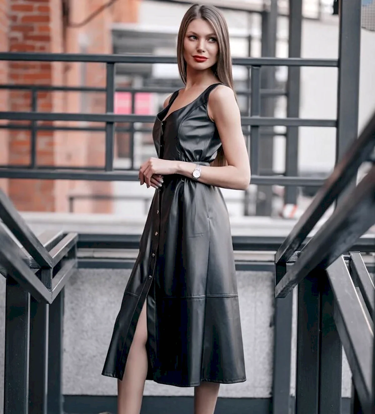 Кожаный сарафан