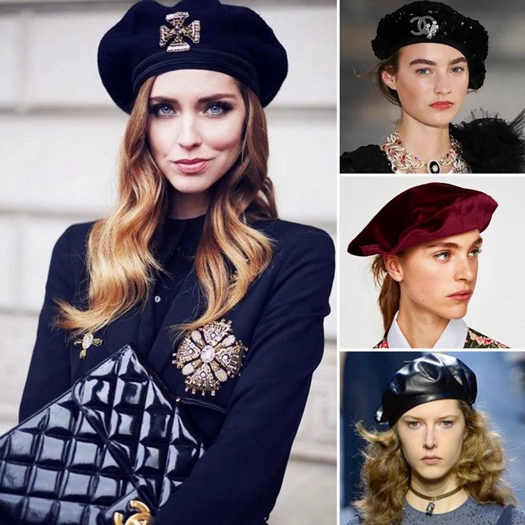 Образ причёски с беретом