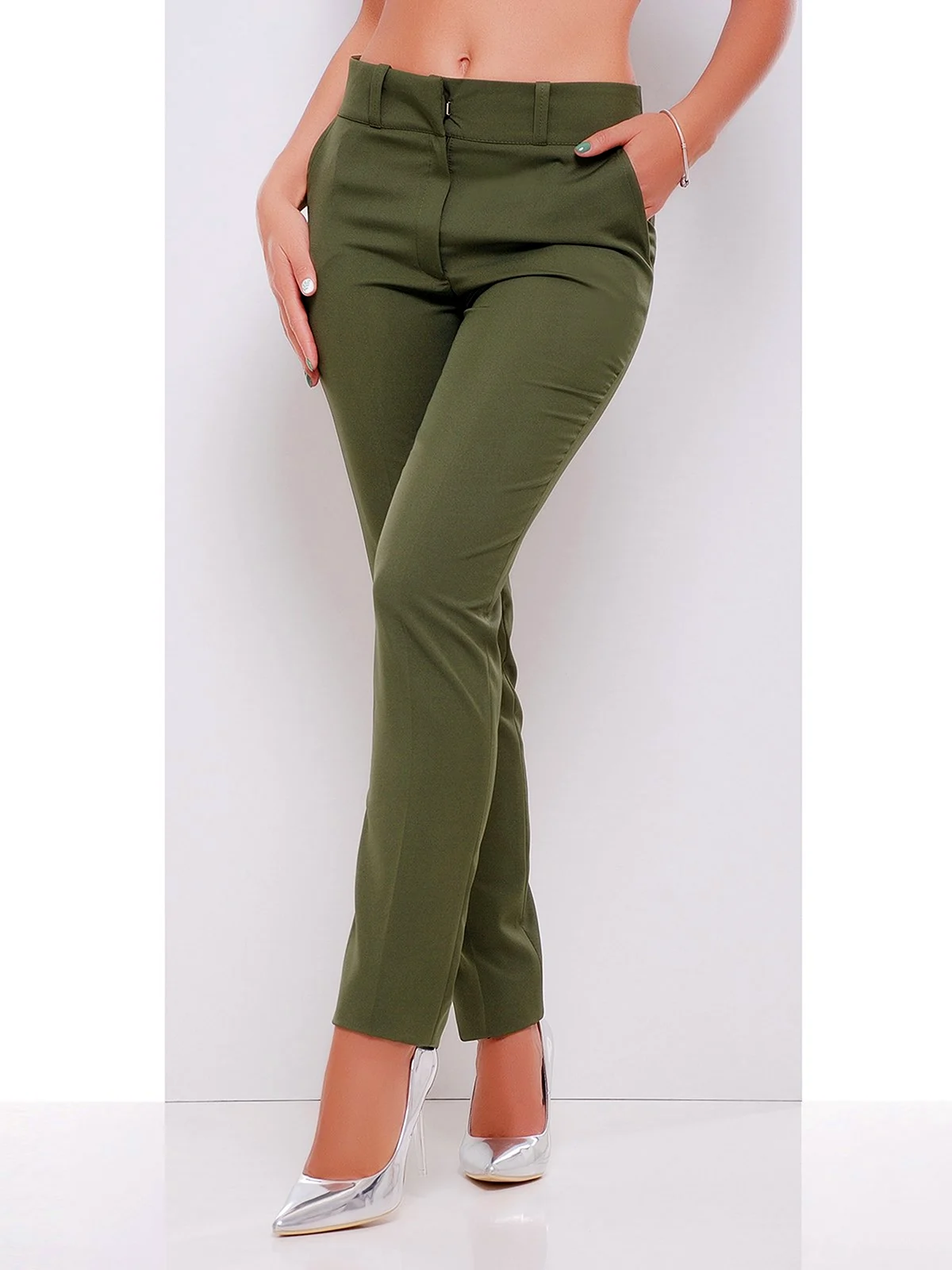 Брюки оливковые Зарина