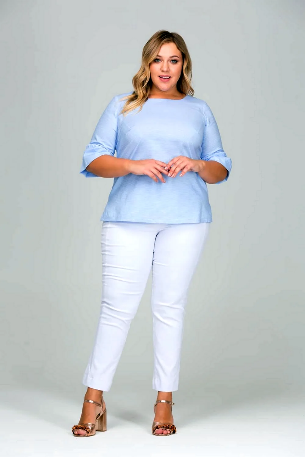 Белые брюки для полных женщин