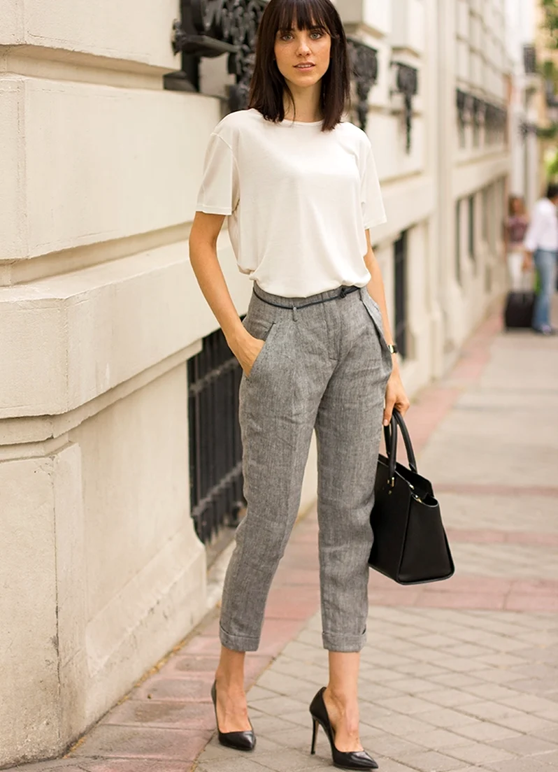 Модные образы с брюками