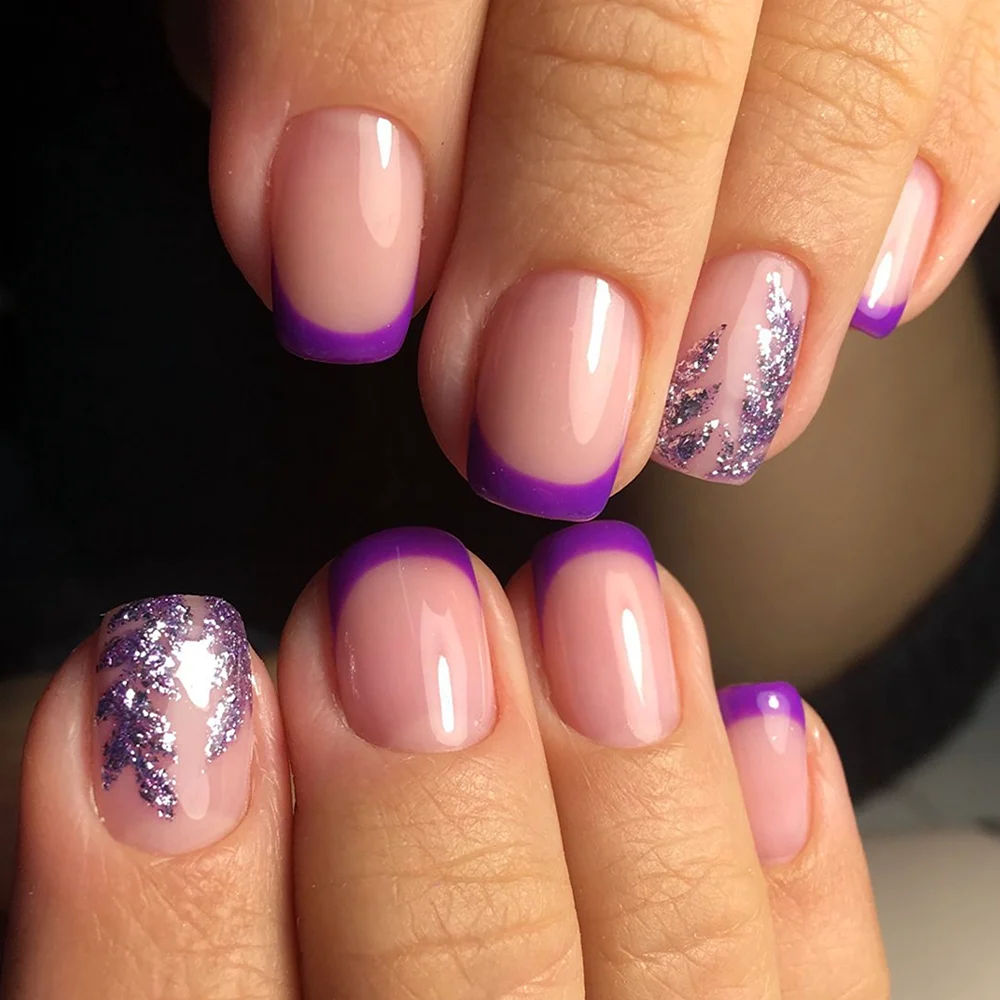 Сереневсиреневый френч