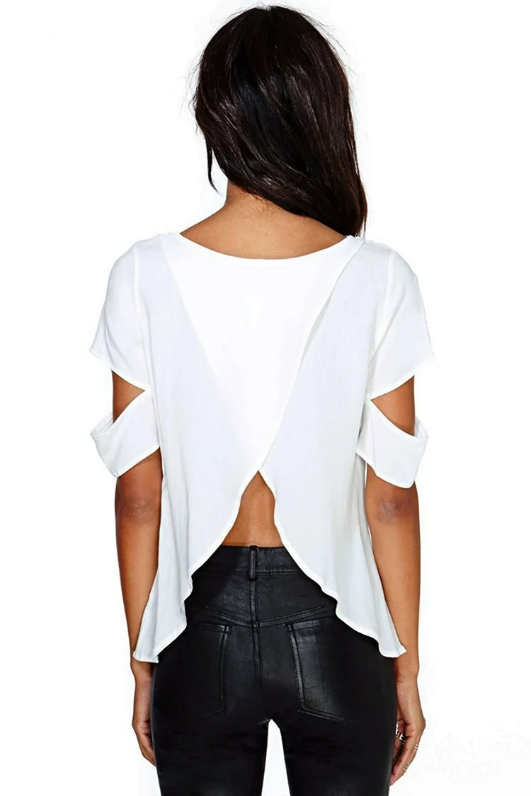 Блуза с открытой спиной