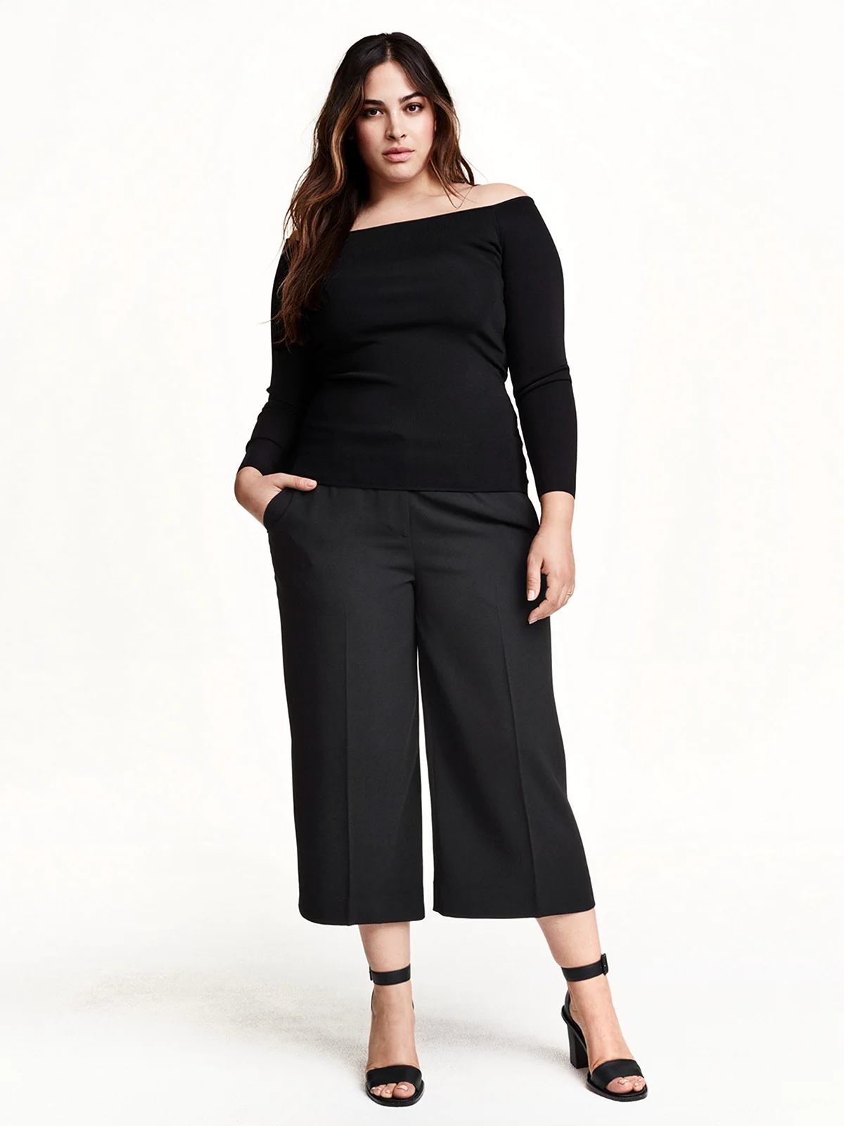 Мода плюс сайз кюлоты